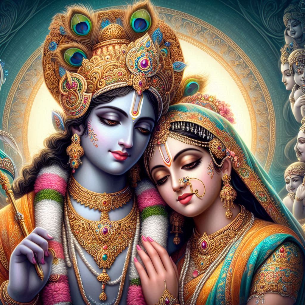 Radha Krishna HD Wallpaper for iPhone